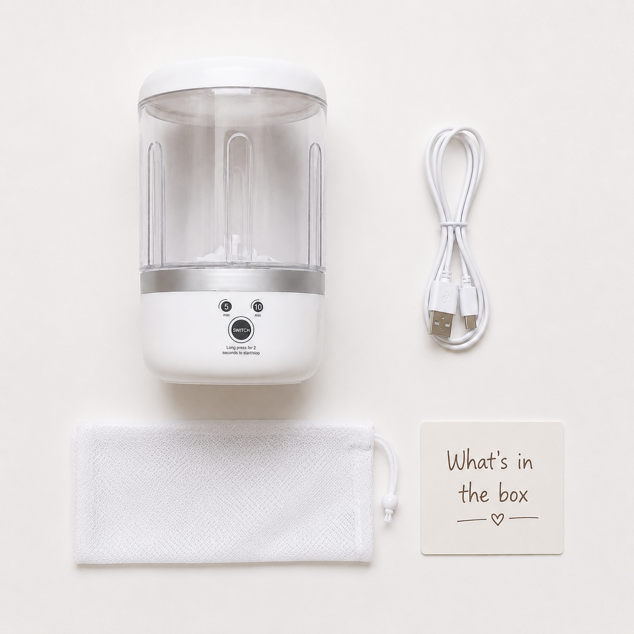 WashGo Mini Portable Washing Machine – 5-Min Quick Clean for Innerwear, Socks & Baby Clothes
