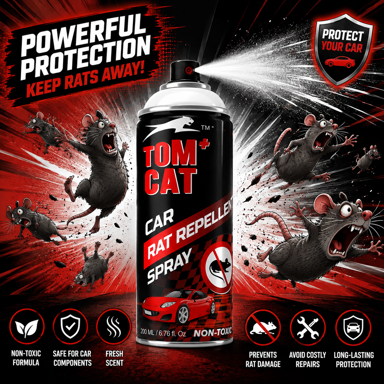Rat Repellent Car Spray