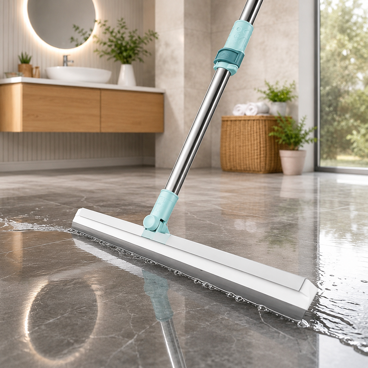 Streak free floor wiper