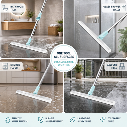Streak free floor wiper